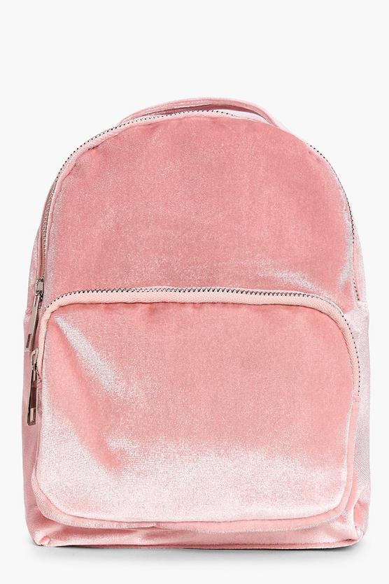 Lexi Pastel Velvet Backpack